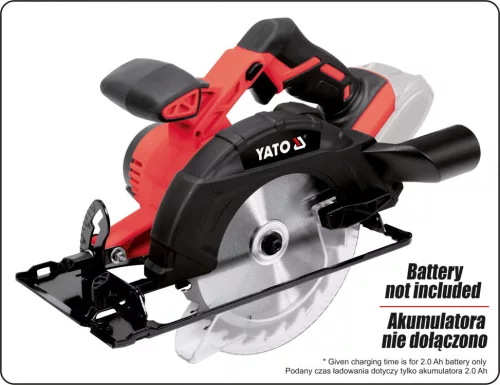 Yato akkus körfűrész 165 mm 18 V Li-Ion (akku + töltő nélkül)