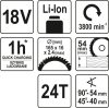 Yato akkus körfűrész 165 mm 18 V Li-Ion (akku + töltő nélkül)