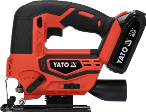 Yato akkus dekopírfűrész 18 V Li-Ion (1 x 2,0 Ah akku + töltő)