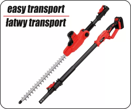 Yato akkus lombnyíró 18 V Li-Ion 2,0 Ah akku+töltő 207-2740 mm