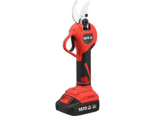 Yato akkus metszőolló 18V, szénkefementes, 30mm, 2Ah akkuval és töltővel