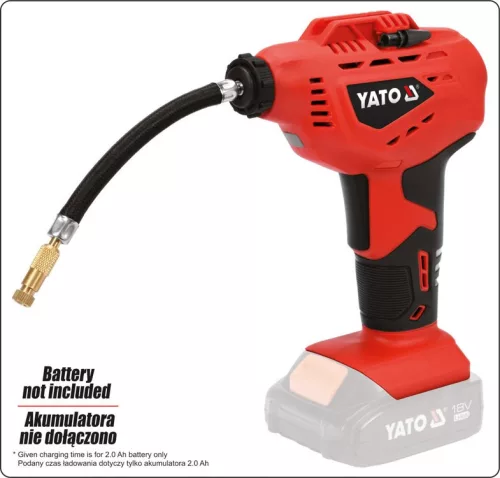Yato akkus pumpa 10 bar 18 V Li-Ion (akku + töltő nélkül)