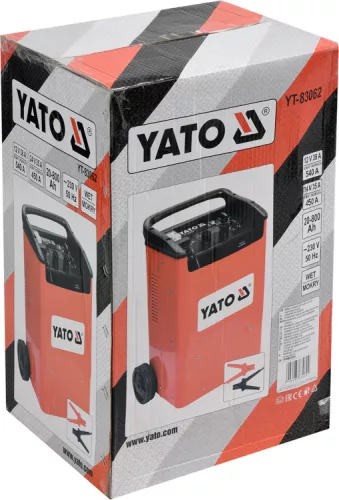 Yato akkumulátor töltő-indító 12-24 V / 540A / 20-800 Ah