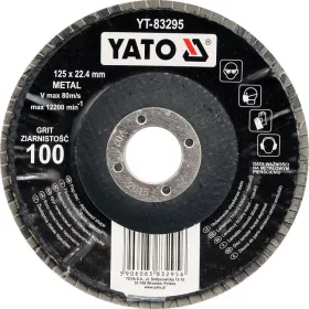 Yato lamellás csiszolókorong döntött 125 x 22,2 mm / P36