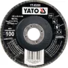 Yato lamellás csiszolókorong döntött 125 x 22,2 mm / P60