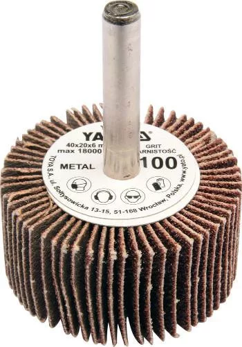 Yato csapos lamellás csiszolókorong 40 x 20 x 6 mm / P60