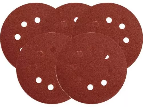 Yato tépőzáras fíbertárcsa 125 mm / P150 8 lyukas (5 db/cs)