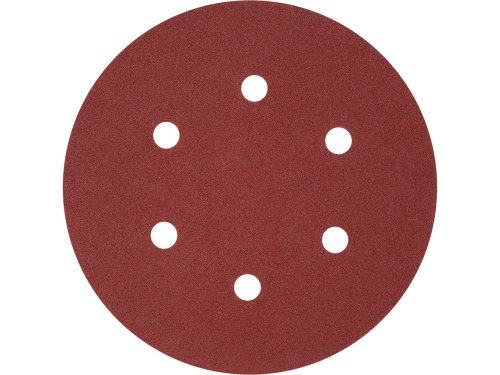 Yato tépőzáras fíbertárcsa 150 mm-es, P180 6 lyukas (50 db/cs)