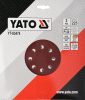 Yato Tépőzáras fíbertárcsa 225 mm / P120 (3 db/cs)