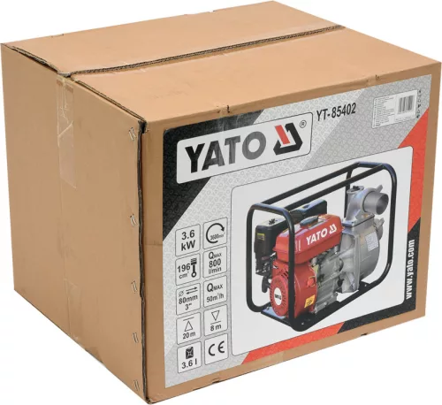 Yato benzines vízszivattyú 3" 208 cm3 5,9 LE 60 m3/h