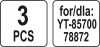 Yato szintetikus porzsák 20 liter YT-85700 porszívóhoz (3 db/cs)