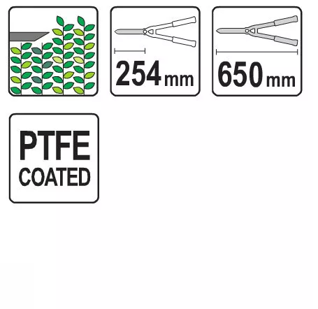 Yato sövényvágó olló 625 mm, erőszabályzóval