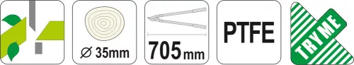 Yato ágvágó 705 mm / 35 mm
