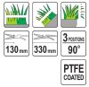 Yato Fűnyíró olló 330mm forgatható (3 pozíció 90° )