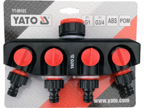Yato csapcsatlakozó 4 kimenettel 3/4"-1"